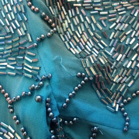 VTG Nite Line Beaded Silk Blouse - Picture 8 of 8